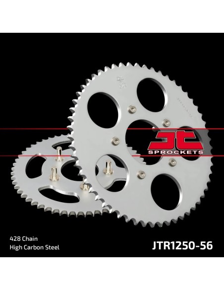 corona moto jt sprockets de acero de 56 dientes jtr1250 56