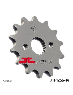 pinon de moto jt sprockets acero 14 dientes p 420 jtf1256 14