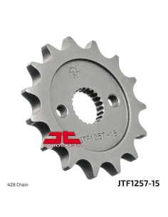 pinon de moto jt sprockets acero 15 dientes p 428 jtf1257 15