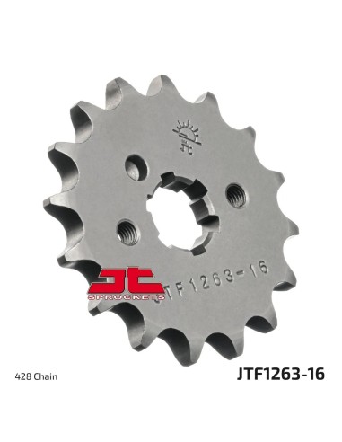 pinon de moto jt sprockets 16 dientes p 428 jtf1263 16