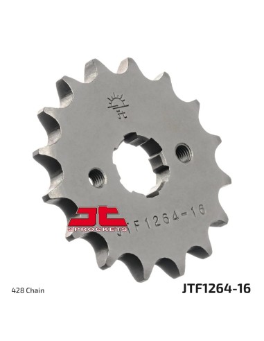pinon de moto jt sprockets acero 16 dientes p 428 jtf1264 16