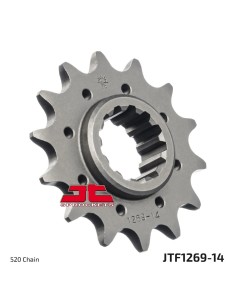 pinon de moto jt sprockets acero 14 dientes p 520 jtf1269 14
