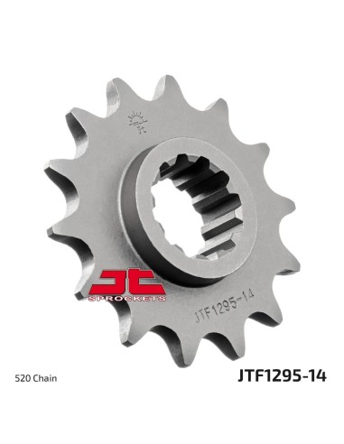 pinon de moto jt sprockets acero 14 dientes p 520 jtf1295 14