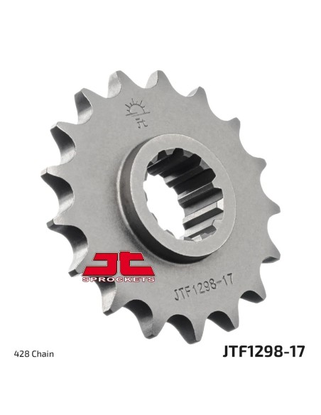 pinon de moto jt sprockets 17 dientes p 428 jtf1298 17