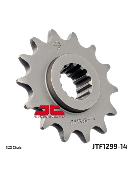 pinon de moto jt sprockets 14 dientes p 520 jtf1299 14