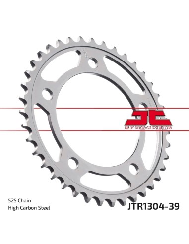 corona moto jt sprockets de acero de 39 dientes jtr1304 39