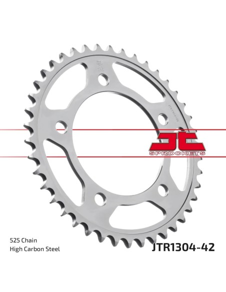 corona moto jt sprockets de acero de 42 dientes jtr1304 42