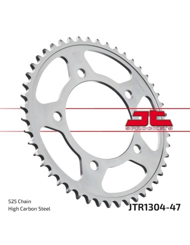 corona moto jt sprockets de acero de 47 dientes jtr1304 47