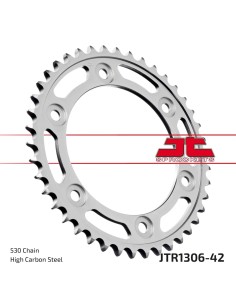 corona moto jt sprockets de acero de 42 dientes jtr1306 42