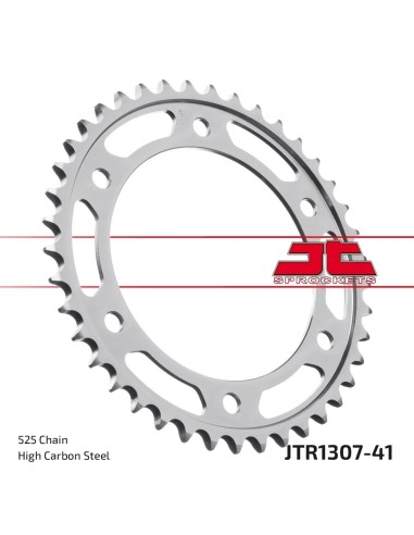 corona moto jt sprockets de acero de 41 dientes jtr1307 41