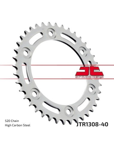 corona moto jt sprockets de acero de 40 dientes jtr1308 40