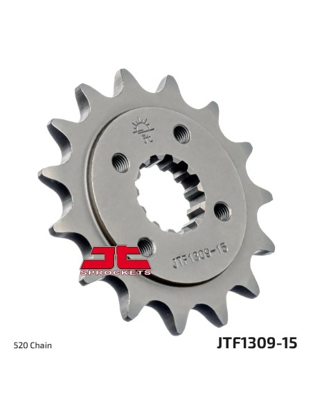 pinon de moto jt sprockets acero 15 dientes p 520 jtf1309 15