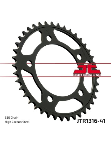 corona moto jt sprockets de acero de 41 dientes jtr1316 41