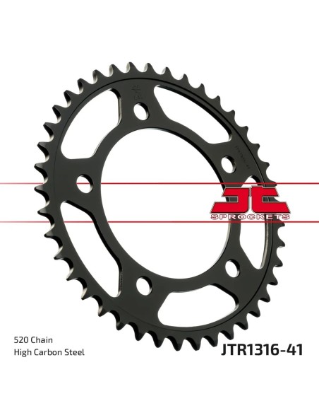 corona moto jt sprockets de acero de 41 dientes jtr1316 41