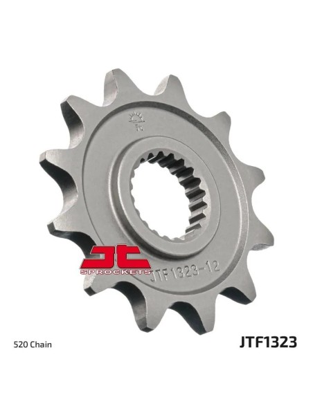 pinon de moto jt sprockets acero 14 dientes p 520 jtf1323 14