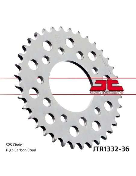 corona moto jt sprockets de acero de 36 dientes jtr1332 36