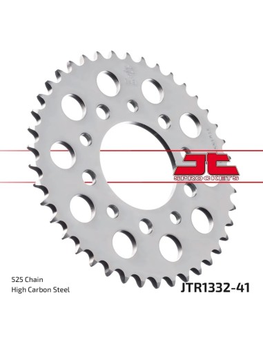 corona moto jt sprockets de acero de 41 dientes jtr1332 41