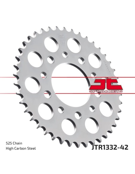 corona moto jt sprockets de acero de 42 dientes jtr1332 42