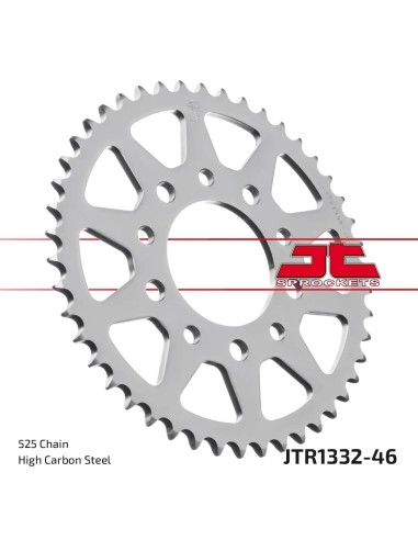 corona moto jt sprockets de acero de 46 dientes jtr1332 46