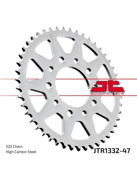 corona moto jt sprockets de acero de 47 dientes jtr1332 47