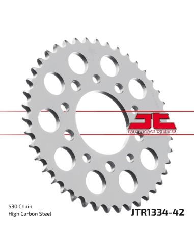 corona moto jt sprockets de acero de 42 dientes jtr1334 42