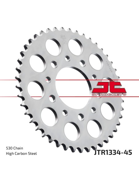 corona moto jt sprockets de acero de 45 dientes jtr1334 45