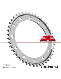 corona moto jt sprockets de acero de 43 dientes jtr1340 43