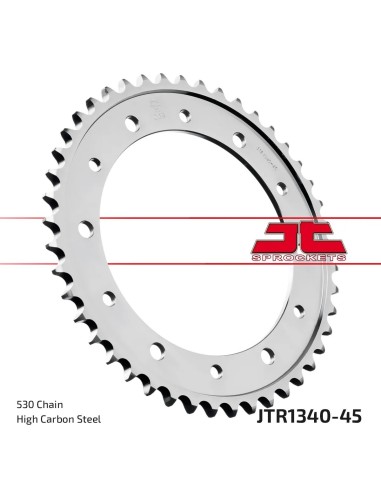 corona moto jt sprockets de acero de 45 dientes jtr1340 45