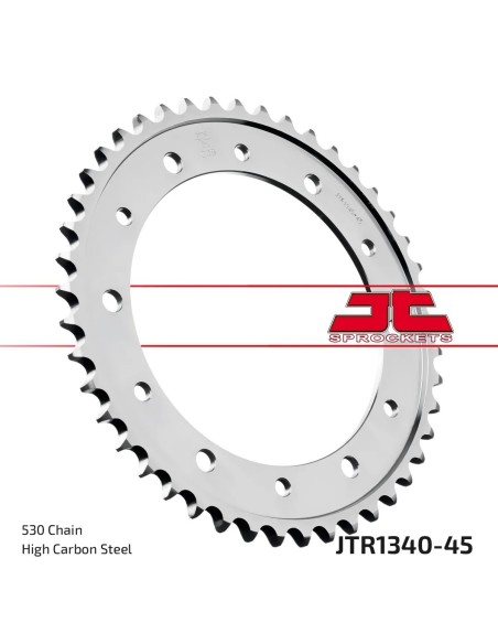 corona moto jt sprockets de acero de 45 dientes jtr1340 45