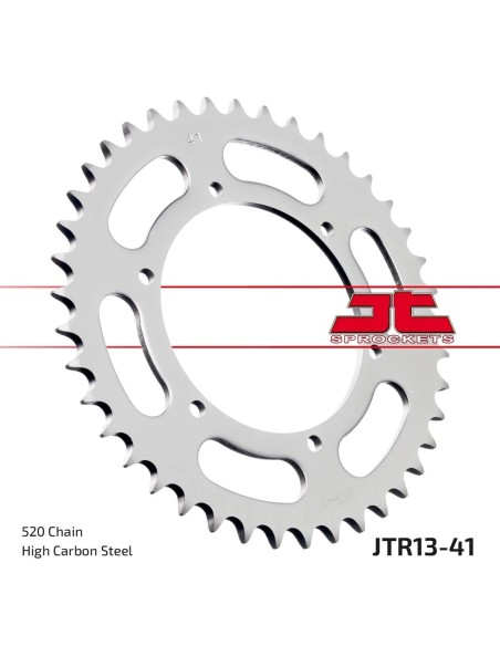 corona moto jt sprockets de acero de 41 dientes jtr13 41