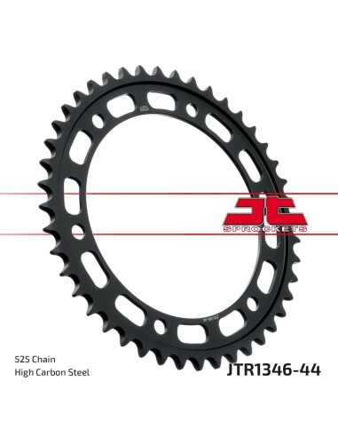 corona moto jt sprockets de acero de 44 dientes jtr1346 44