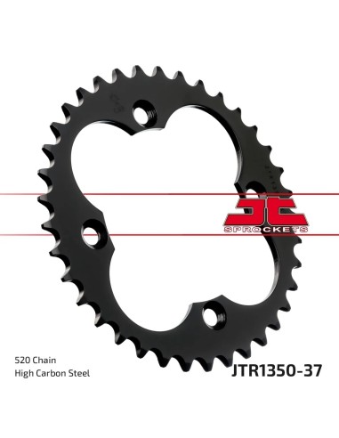 corona moto jt sprockets de acero de 37 dientes jtr1350 37