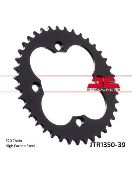 corona moto jt sprockets de acero de 39 dientes jtr1350 39