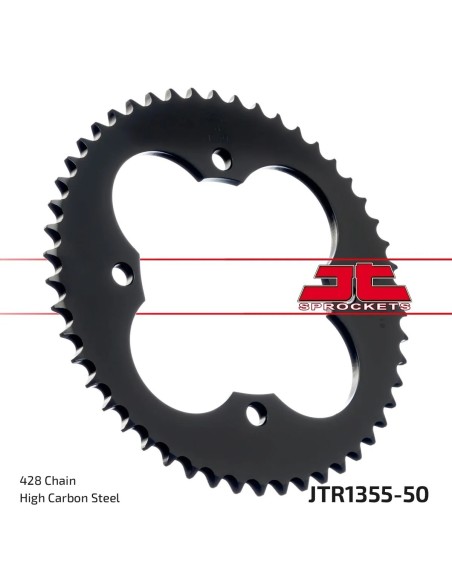 corona moto jt sprockets de acero de 50 dientes jtr1355 50