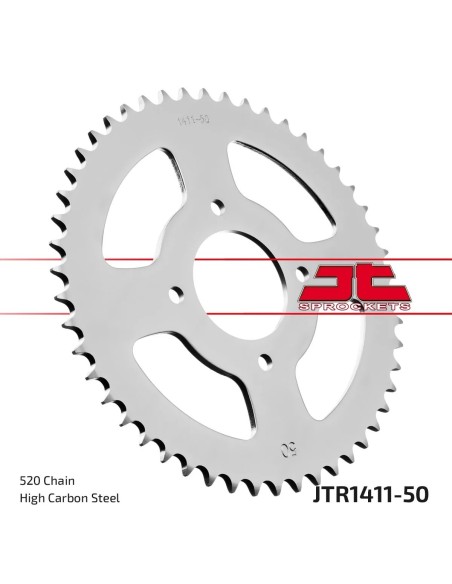 corona moto jt sprockets de acero de 50 dientes jtr1411 50