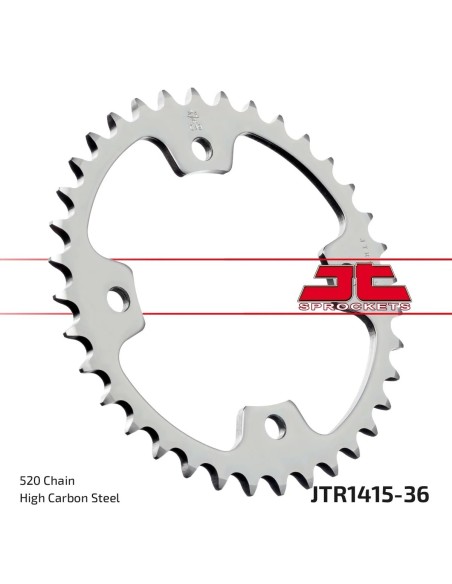 corona moto jt sprockets de acero de 36 dientes jtr1415 36
