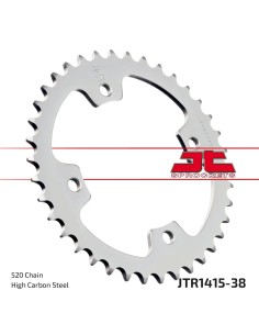 corona moto jt sprockets de acero de 38 dientes jtr1415 38