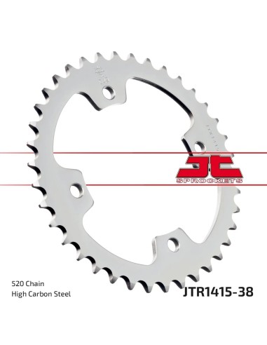 corona moto jt sprockets de acero de 38 dientes jtr1415 38