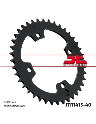 corona moto jt sprockets de acero de 40 dientes jtr1415 40