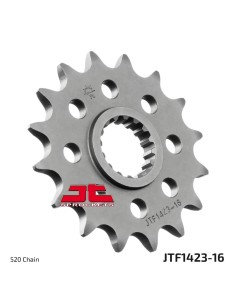 pinon de moto jt sprockets acero 16 dientes p 520 jtf1423 16