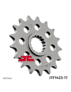pinon de moto jt sprockets acero 17 dientes p 520 jtf1423 17