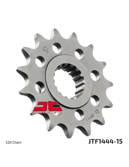 pinon de moto jt sprockets acero 15 dientes p 520 jtf1444 15