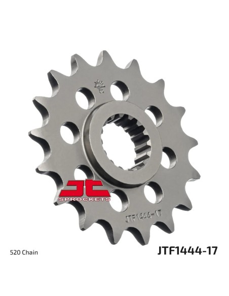 pinon de moto jt sprockets acero 17 dientes p 520 jtf1444 17