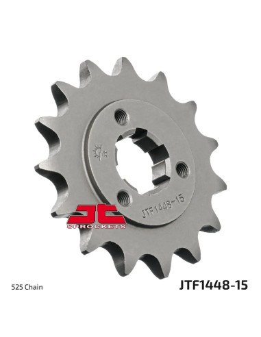 pinon de moto jt sprockets acero 15 dientes p 525 jtf1448 15