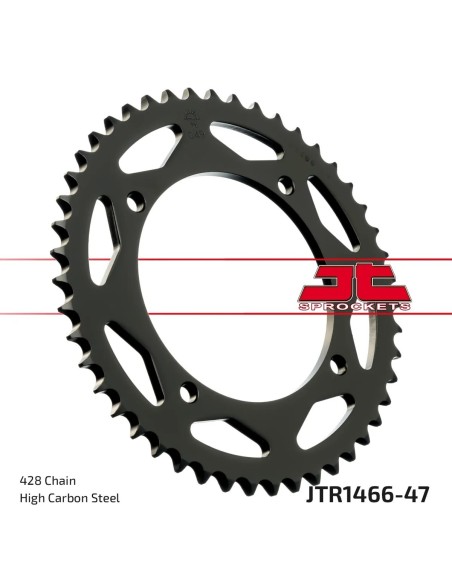 corona moto jt sprockets de acero de 47 dientes jtr1466 47