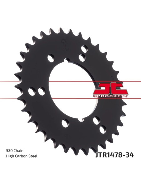 corona moto jt sprockets de acero de 34 dientes jtr1478 34