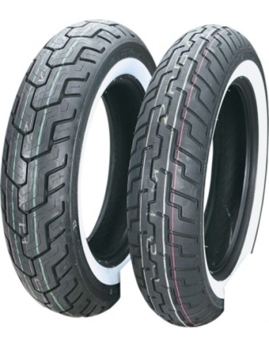 DUNLOP 130/90 -16 67H D404 WWW  F TT (BANDA BLANCA)