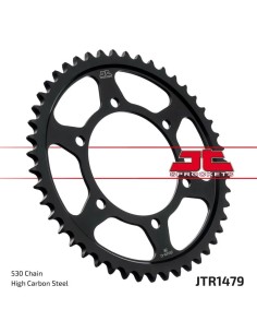 corona de moto jt sprockets aluminio 47 dientes p 520 jtf1479 47zbk