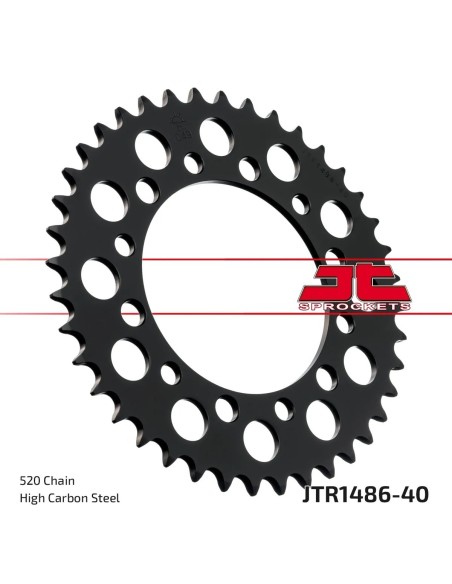 corona moto jt sprockets de acero de 40 dientes jtr1486 40