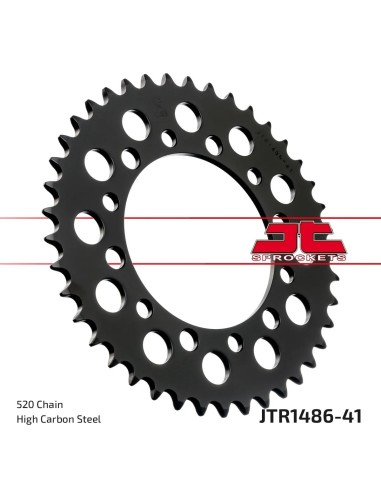 corona moto jt sprockets de acero de 41 dientes jtr1486 41